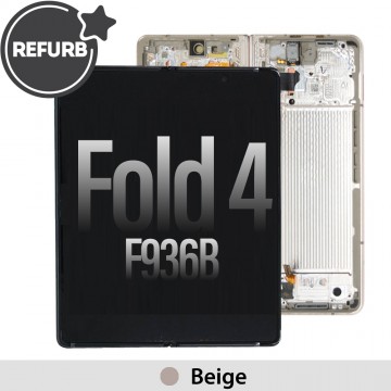 REFURB OLED Assembly Replacement with Frame for Samsung Galaxy Z Fold4 F936B-Beige