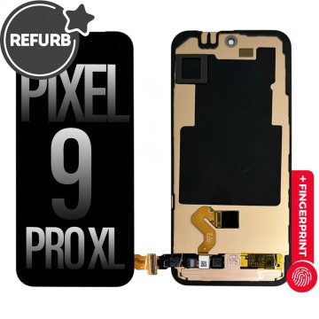 FULL ORIGINAL OLED Screen Digitizer with Bezel Frame and Fingerprint Sensor for Google Pixel 9 Pro XL-Black