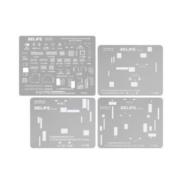 RELIFE RL-044 IP LCD Flex Protection Steel Stencil for iPhone 6S to 17 Pro Max