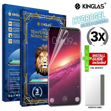 Kinglas 3 Packs HYDROGEL AQUA Screen Protector Film for Samsung Galaxy S8