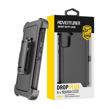 Shockproof Robot Armor Hard Plastic Case Cover with Belt Clip for Samsung Galaxy S22 Ultra