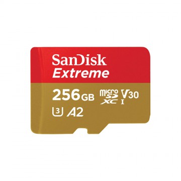 SanDisk Extreme microSDXC 256GB 190MB/s (No Adapter) (SDSQXAV-256G)