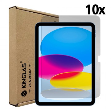 Kinglas 10 Packs Tempered Glass Screen Protector For iPad 10 (2022) / iPad 11 (2025) /  iPad 11 (2026) (with Wholesale Package)