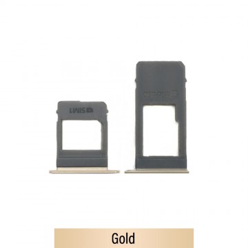 Single SIM Card Tray for Samsung Galaxy A7 (2017) A720F-Gold