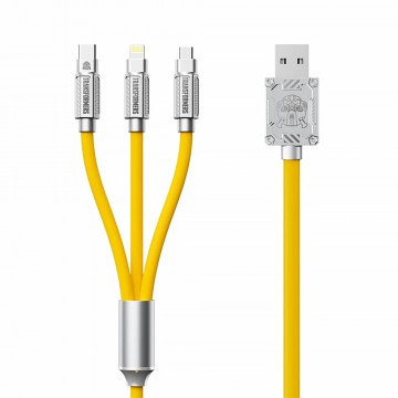 Transformers TF-A03 Fast Charging Data 3 in 1 Cable for 15 / 16 / 17 Series