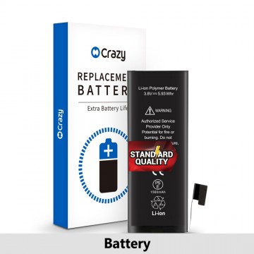 iPhone 5S Replacement Battery with Adhesive Strips 1560mAh (Standard Quality + TI CHIP: 27546)