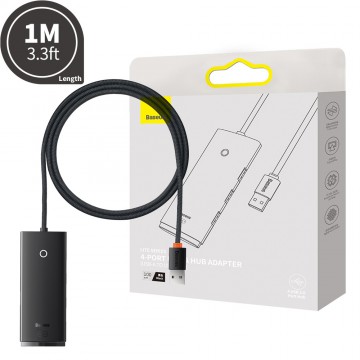 Baseus Lite Series 4-Port USB-A HUB Adapter 1m (USB-A to USB 3.0*4 )
