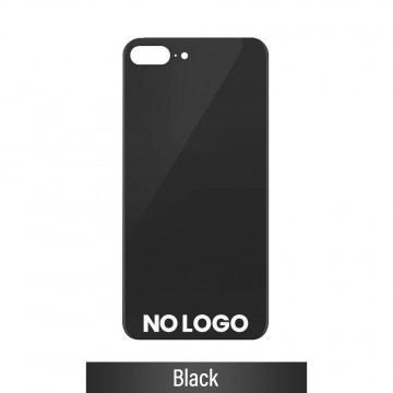 Rear Glass With 3M Adhesive Replacement for iPhone 8 Plus (NO LOGO)-Black