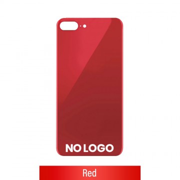Rear Glass With 3M Adhesive Replacement for iPhone 8 Plus (NO LOGO)-Red