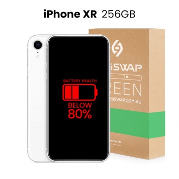 Apple Used Fully Functional iPhone XR 256GB Below 80% Battery Health - Grade B+ (Excellent)