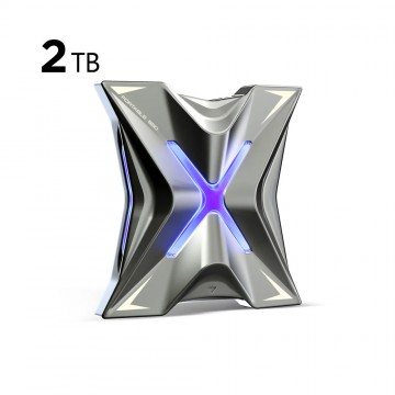 MOVE SPEED RX20 2000MB/s Read with RGB Streamer Light Portable SSD (YSPSRX20-2TTG) 