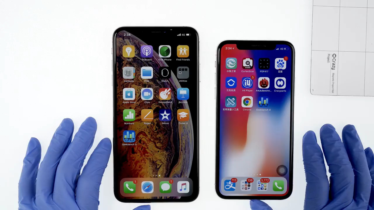 iPhone Xs Max Benchmark 4K vs iPhone X